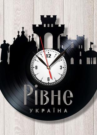 Город ровно часы часы на стену виниловые часы города украины украинский сувенир часы настенные размер 30 см3 фото