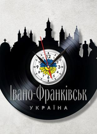 Город ивано-франковск часы часы на стену виниловые часы города украины украинский сувенир часы настенные5 фото