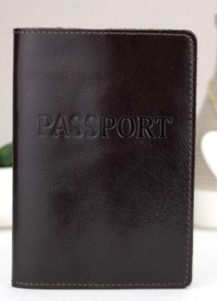 Обкладинка на паспорт шкіряна hc7 фото