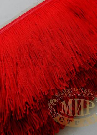 Бахрома танцювальна, колір red, 10см*1м1 фото