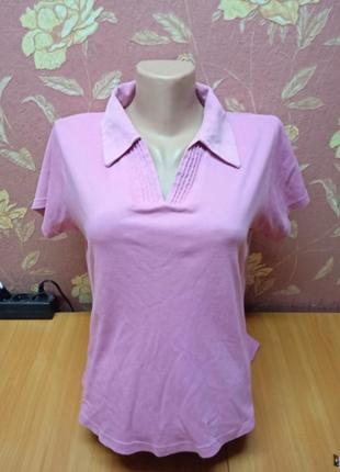 Футболка поло жіноча рожева 14-16 р