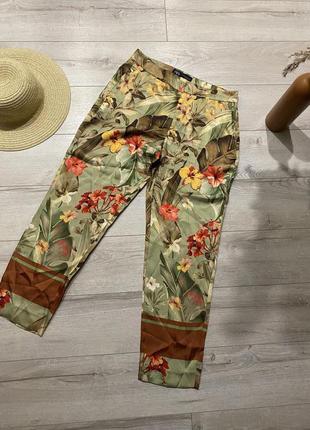 Zara//штани до літа//штани штани в гавайський принт5 фото