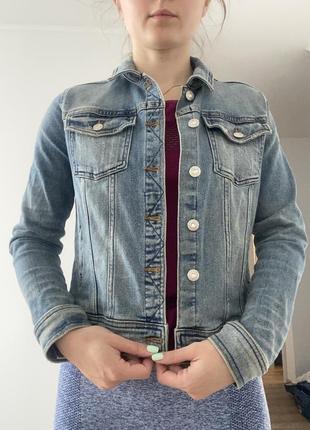 Джинсова куртка zara 2