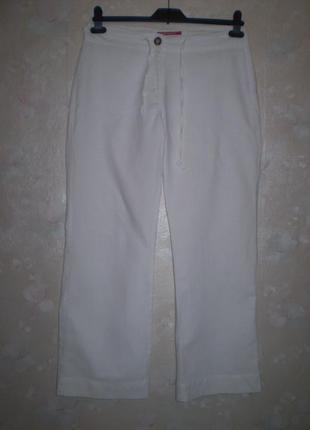 Жіночі білі літні штані wissmach німеччина eur38 льон з бавовною3 фото