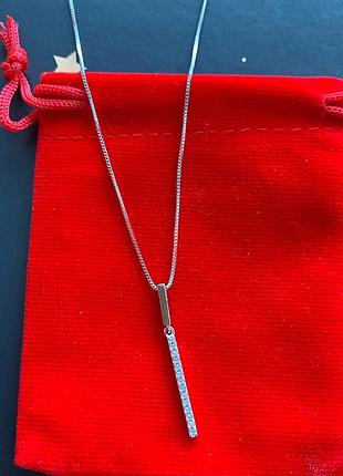 Дуже красива цепочка з цирконієм, срібло 925