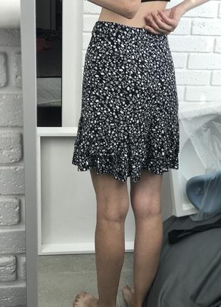 Літня спідничка, штапель, летняя короткая юбка7 фото