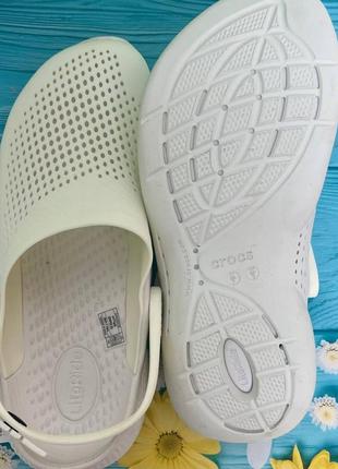 Женские кроксы crocs literide 360 clog almost white / almost white мужские женские кроксы сабо4 фото