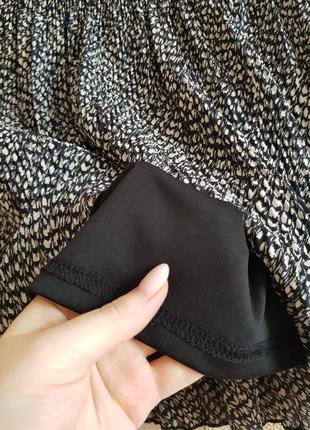 Стильная воздушная юбочка, летняя короткая юбка с подкладкой, мини юбка в плиссе4 фото