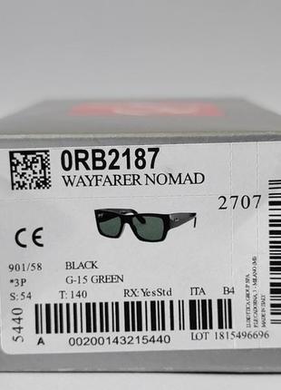 Солнцезащитные очки ray ban wayfarer nomad polarized8 фото