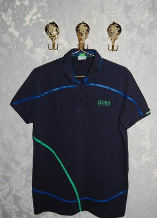 Красива літня х/б футболка сорочка поло hugo boss by martin kaymer (golf) , на 52 р-н. (xl)
