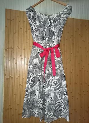 Батистове ярусну сукню, 40-46разм, індія.3 фото