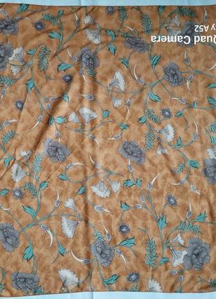 Винтажный платок diba(размер 93 см на 93 см)5 фото