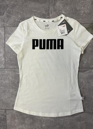 Новая бела футболка puma4 фото