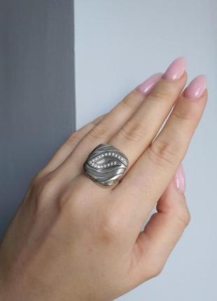 Серебряное кольцо 18.5 размер3 фото
