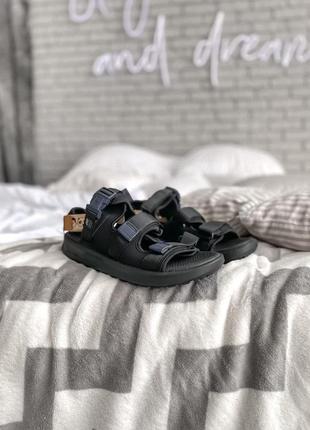 Босоніжки slippers black боссоножки сандалі сандалии3 фото