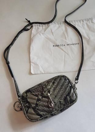 Rebecca minkoff  стильная кожаная сумка (поясная/кроссбоди), оригинал6 фото