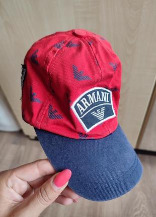 Брендовая бейсболка кепка armani junior