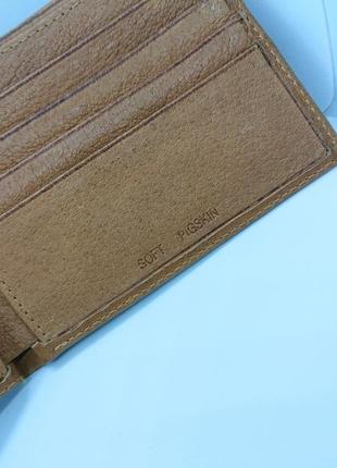 Чоловічий гаманець з тонкої натуральної шкіри3 фото
