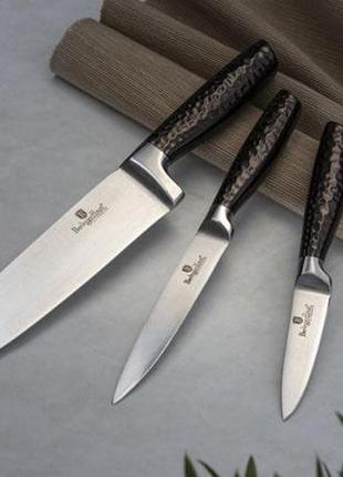 Набор ножей berlinger haus shine basalt 2465-bh (3 пр)