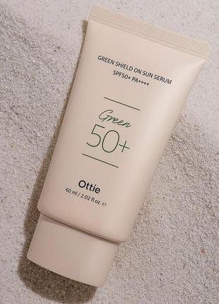 Солнцезащитный крем для чувствительной кожи sun serum spf50+ pa++++ ottie3 фото