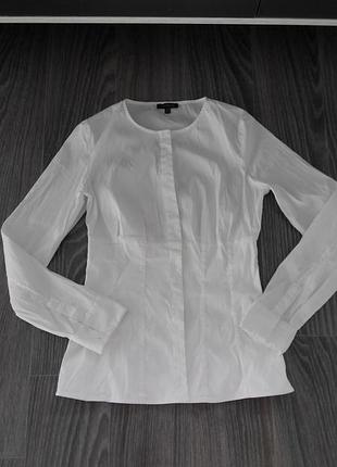 Оригінальна котонова стрейчева сорочка; massimo dutti;xs/ s