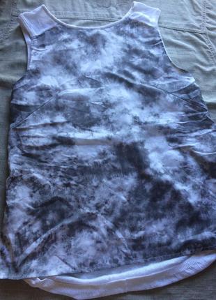 Оригінальна літня блуза майка з льняною спинкою h&m