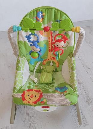 Масажне крісло-гойдалка веселі мавпочки fisher-price1 фото