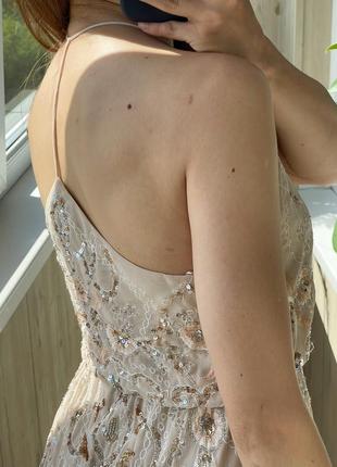Шикарное годовое платье с бисером и паетками 1+1=33 фото