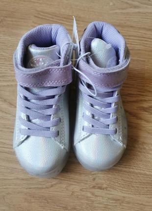 Супер черевички (хайтопы) frozen на дівчинку 22 розмір1 фото