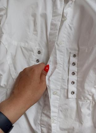 Натуральная блуза блузка рубашка с корсетом в стиле zara6 фото