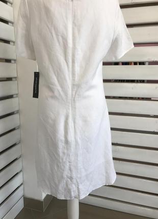 Sharagano лен платье белое сарафан летнее оригинал из сша распродажа м3 фото