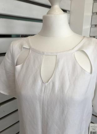 Sharagano лен платье белое сарафан летнее оригинал из сша распродажа м2 фото