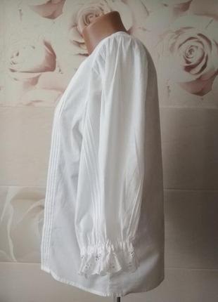 Винтажная блуза с пышным рукавом оригинальной застежкой прошва steinbock австрия винтаж2 фото