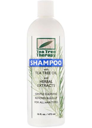 Шампунь для волос с маслом чайного дерева и травяными экстрактами * tea tree therapy (сша)*1 фото