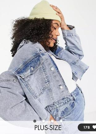 Куртка джинсова жіноча великий розмір asos