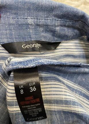 Смугаста сорочка із бавовни “ george “5 фото