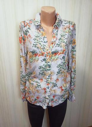 Рубашка в принт анималистичный от tu.  рубашка женская. рубашка вискоза