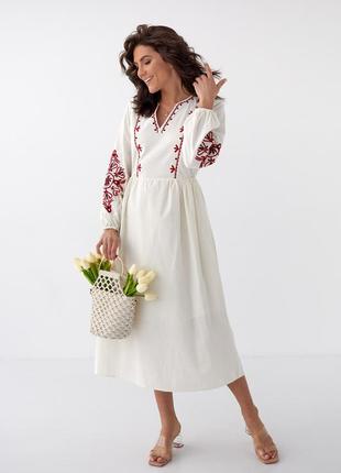Сукня вишиванка в українському стилі5 фото
