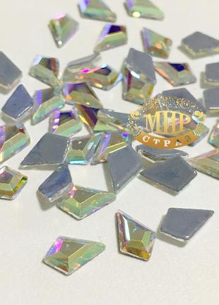 Стразы crystal ab №3 термофиксация 9x6мм 1шт