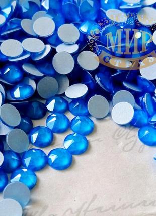 Стразы swarovski, цвет electric blue, ss16 (4 мм), 100шт
