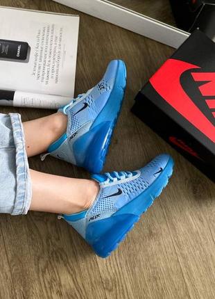 Nike air max 270 blue жіночі кросівки найк сині