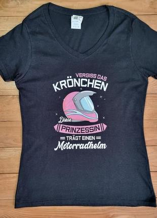 Женская футболка, размер s, цвет черный