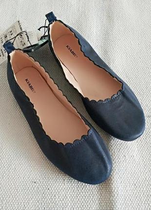 Детские  балетки из мягкой эко-кожи kiabi франция оригинал