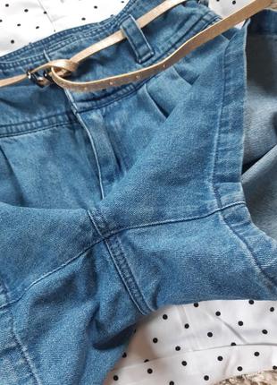 Актуальные стильные джинсовые шорты с высокой посадкой, vero moda,  p. m7 фото