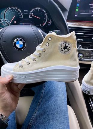 🌼💛🌼converse all star move yellow🌼💛🌼жіночі кеди конверс високі, жіночі кеді конверс, кросівки конверс