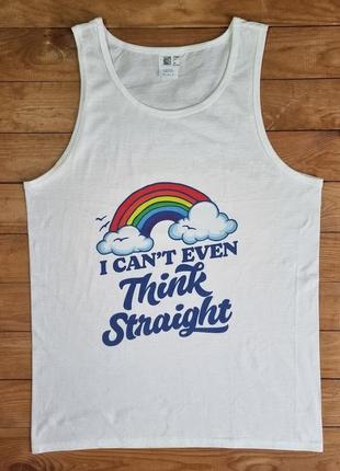 Мужская майка, размер m, цвет белый