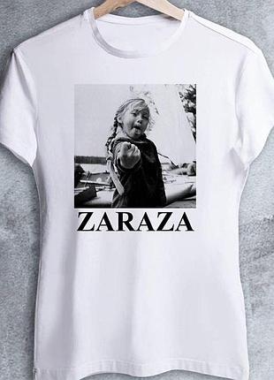Жіноча футболка з принтом "zaraza" push it