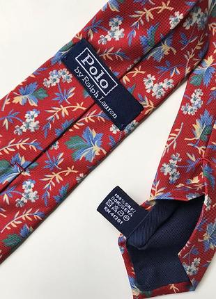 Шелковый узкий галстук lauren ralph lauren цветочный принт