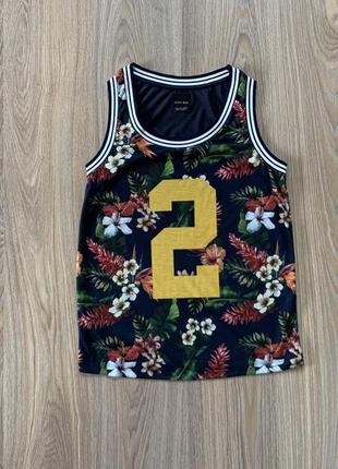 Мужская майка с гавайским принтом zara man