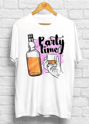 Женская футболка с принтом "party time" push it
